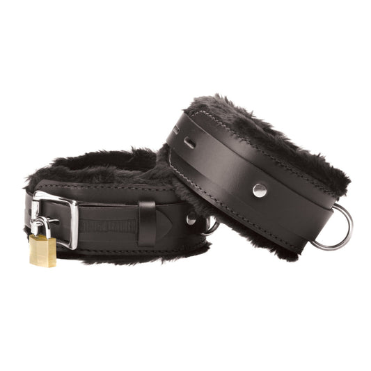 Strict Leather Premium Fur Lined Ankle Cuffs - LeatherR - The Rabbit Hole Life