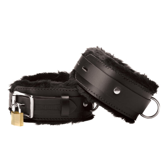 Strict Leather Premium Fur Lined Wrist Cuffs - LeatherR - The Rabbit Hole Life