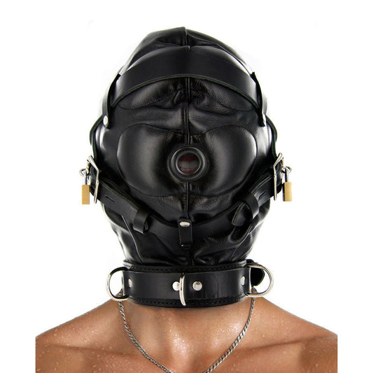 Strict Leather Sensory Deprivation Hood- SM - Hoods - The Rabbit Hole Life
