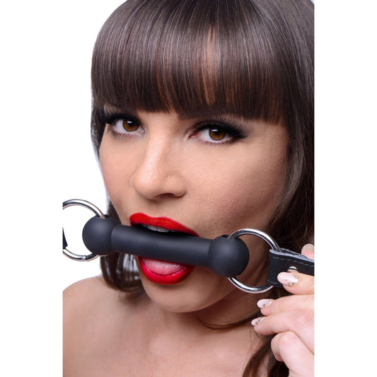 Strict Leather Silicone Bit Gag - GAGS - The Rabbit Hole Life