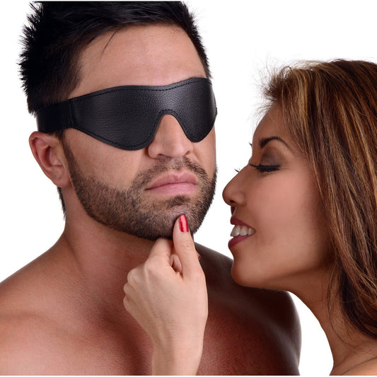 Strict Leather Velcro Blindfold - Hoods - The Rabbit Hole Life