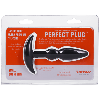 Tantus Silicone Perfect Butt Plug Black - Anals Toys - The Rabbit Hole Life