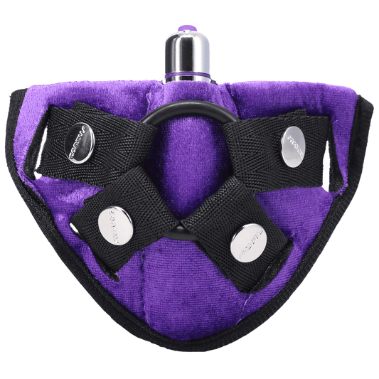 Tantus Velvet Vibrating Harness Lilac - Anals Toys - The Rabbit Hole Life
