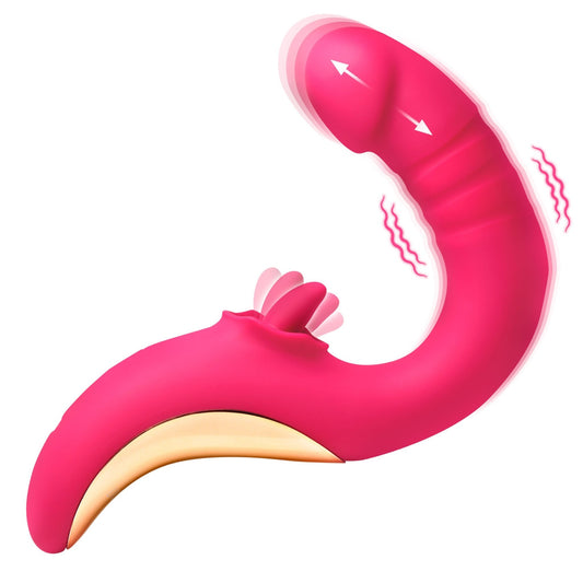 Tease and Please Thrusting and Licking Vibrator - vibesextoys - The Rabbit Hole Life