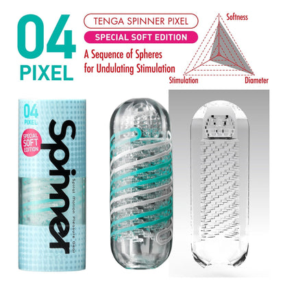 Tenga Spinner 04 Pixel Special Soft Edition - For Him - The Rabbit Hole Life