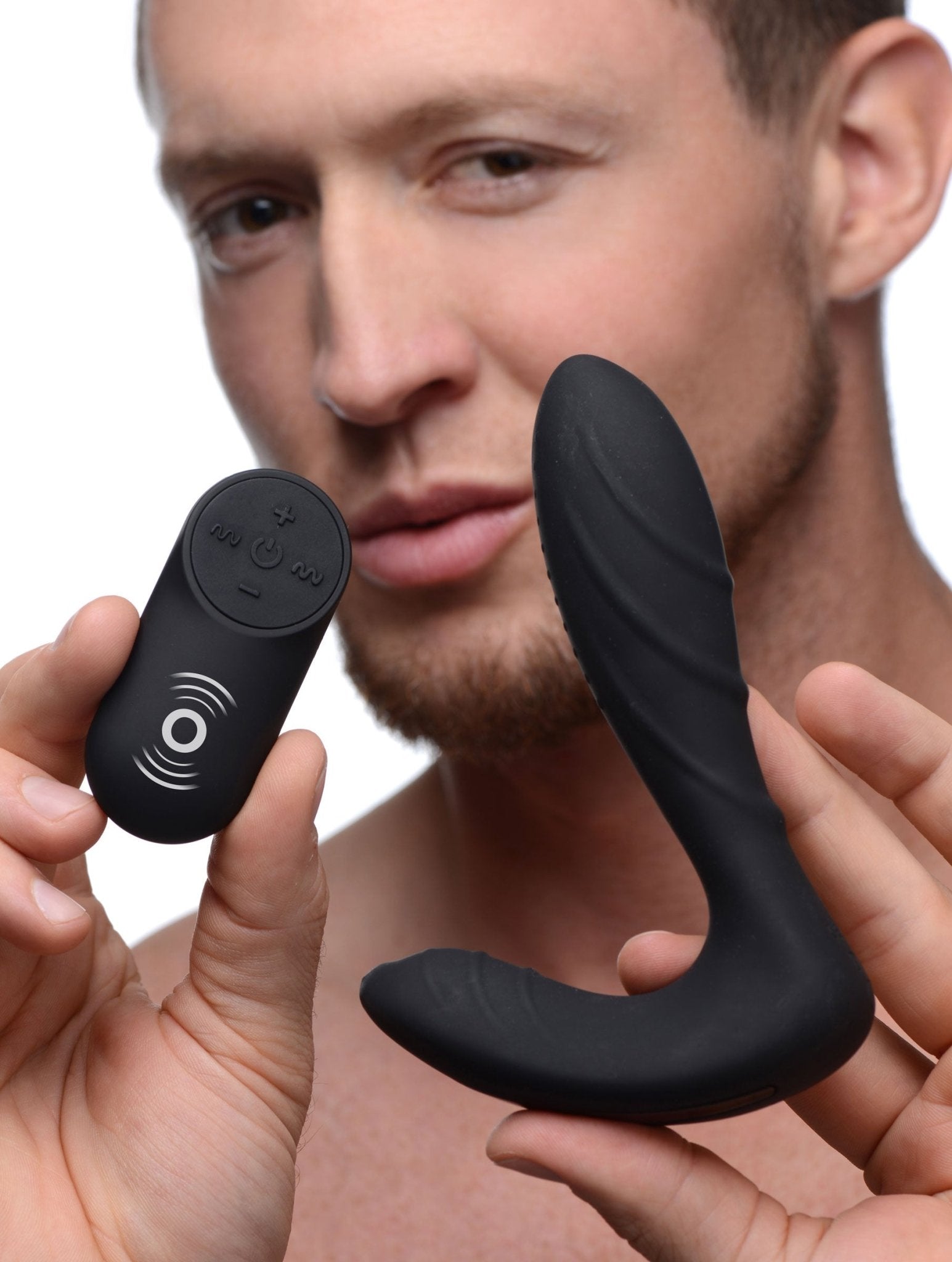 Textured Silicone Prostate Vibrator with Remote Control - butt-plugs - The Rabbit Hole Life