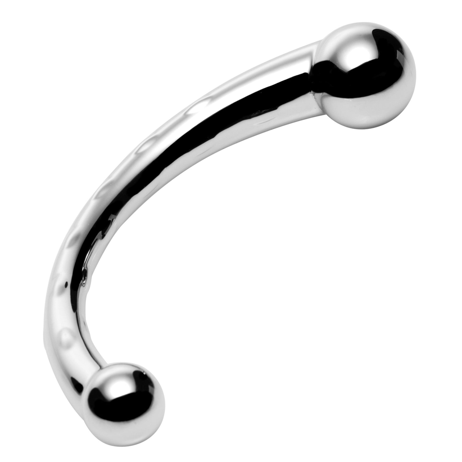 The Chrome Crescent Dual Ended Dildo - Dildos - The Rabbit Hole Life