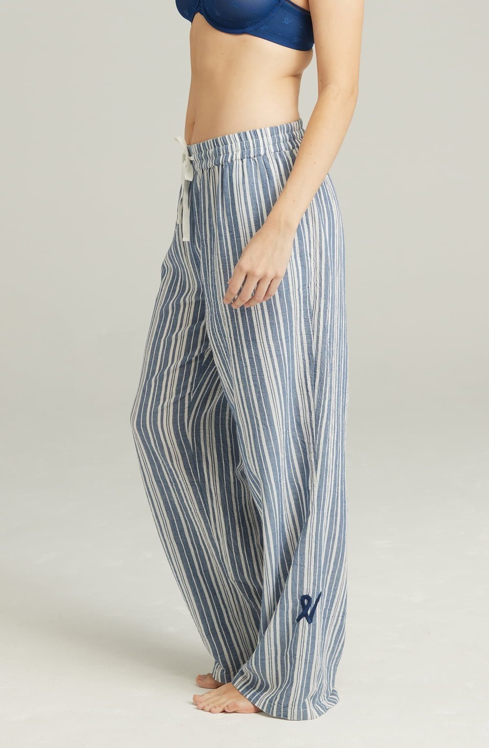 The Classic Trouser French Navy Stripe - The Rabbit Hole Life