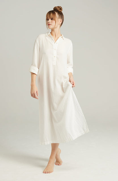 The Maxi Shirt Organic Cotton White - The Rabbit Hole Life