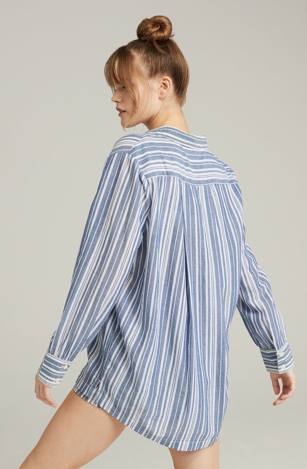 The Midi Shirt French Navy Stripe - The Rabbit Hole Life