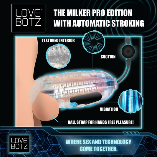 The Milker Pro Edition with Automatic Stroking, Suction and Vibration - lovebotz - The Rabbit Hole Life