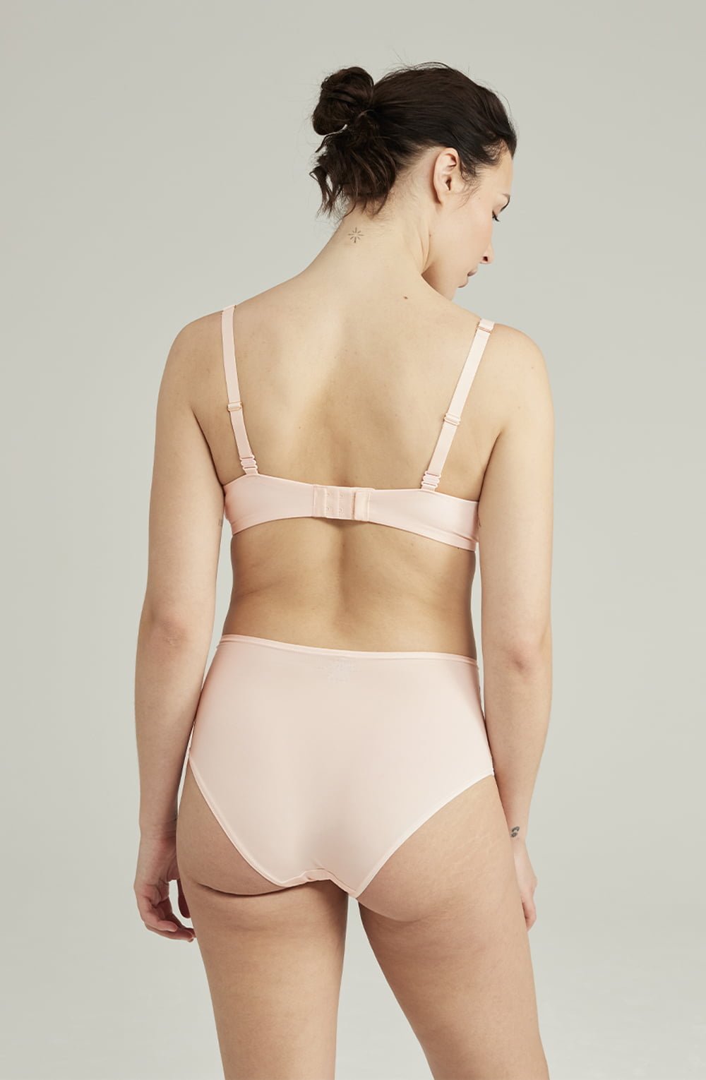 The Second Skin Stretch High Waist Brief Blush Pink - The Rabbit Hole Life