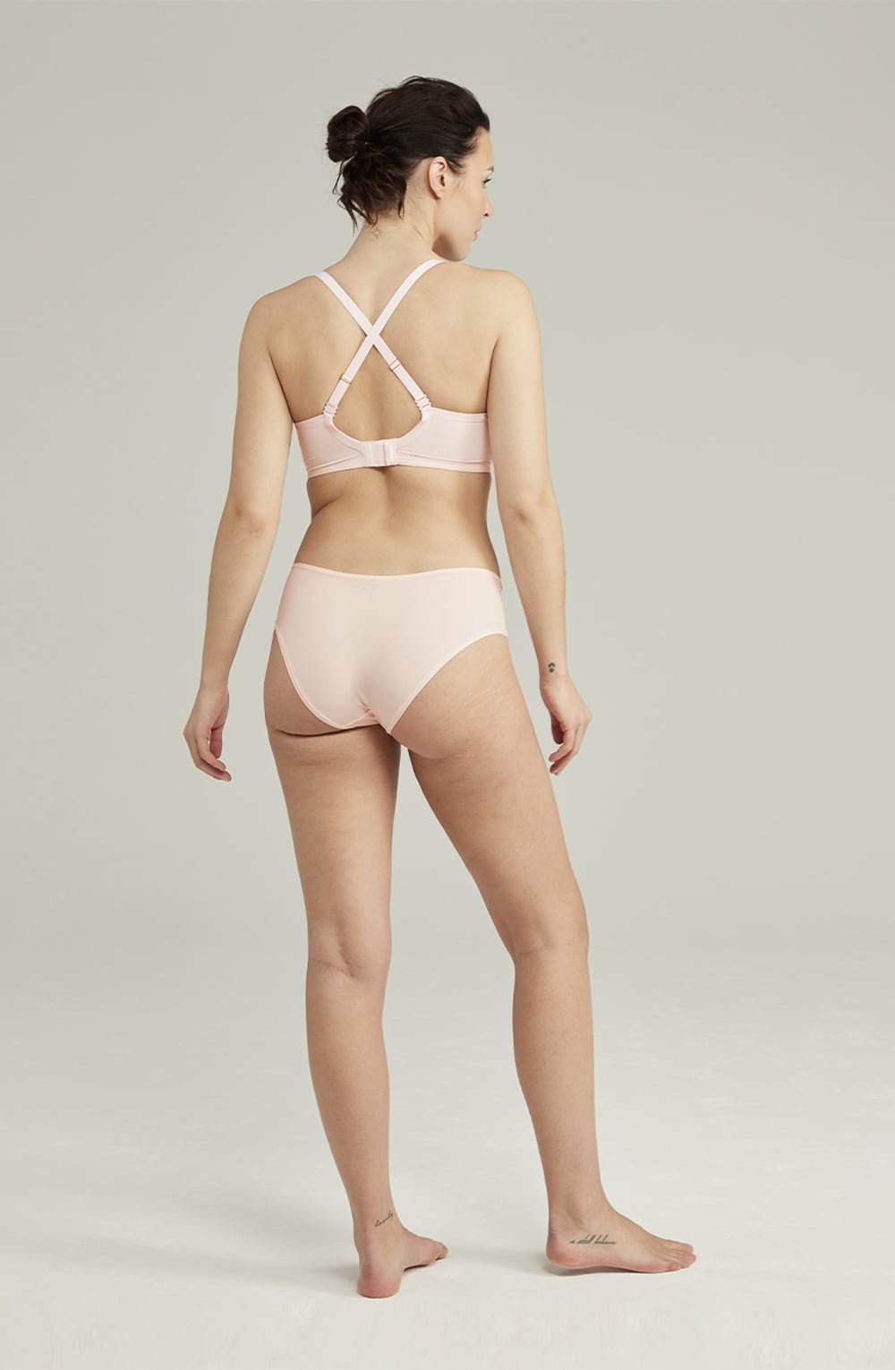 The Second Skin Stretch Mid Rise Waist Brief Blush Pink - The Rabbit Hole Life