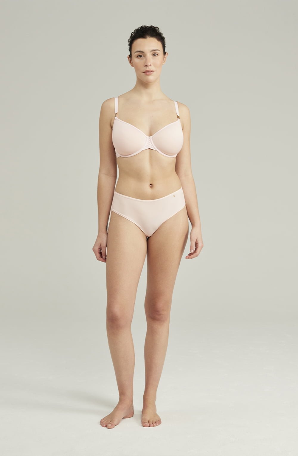 The Second Skin Stretch Mid Rise Waist Brief Blush Pink - The Rabbit Hole Life