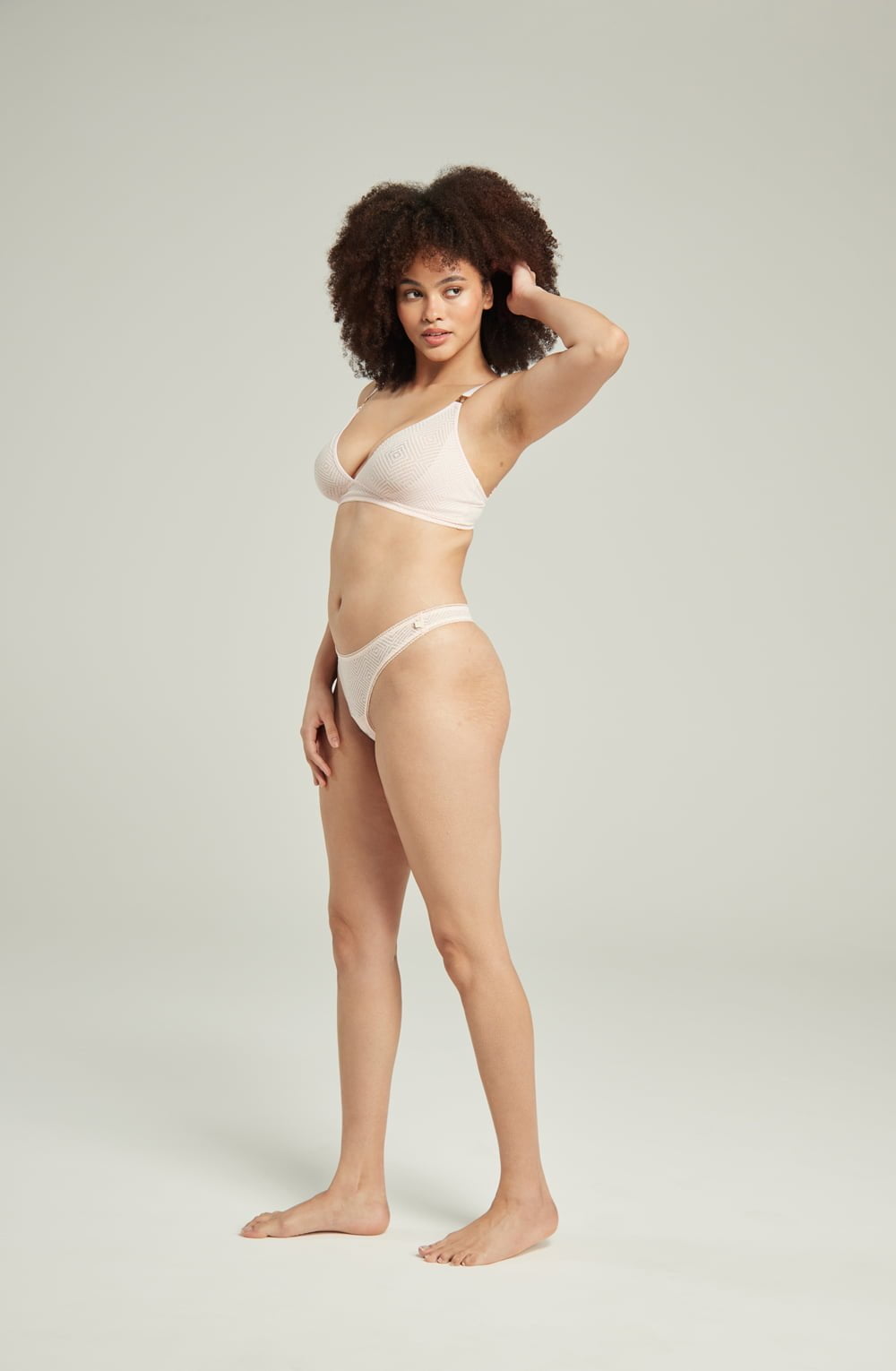 The Sheer Deco Barely There Thong Blush Pink - The Rabbit Hole Life