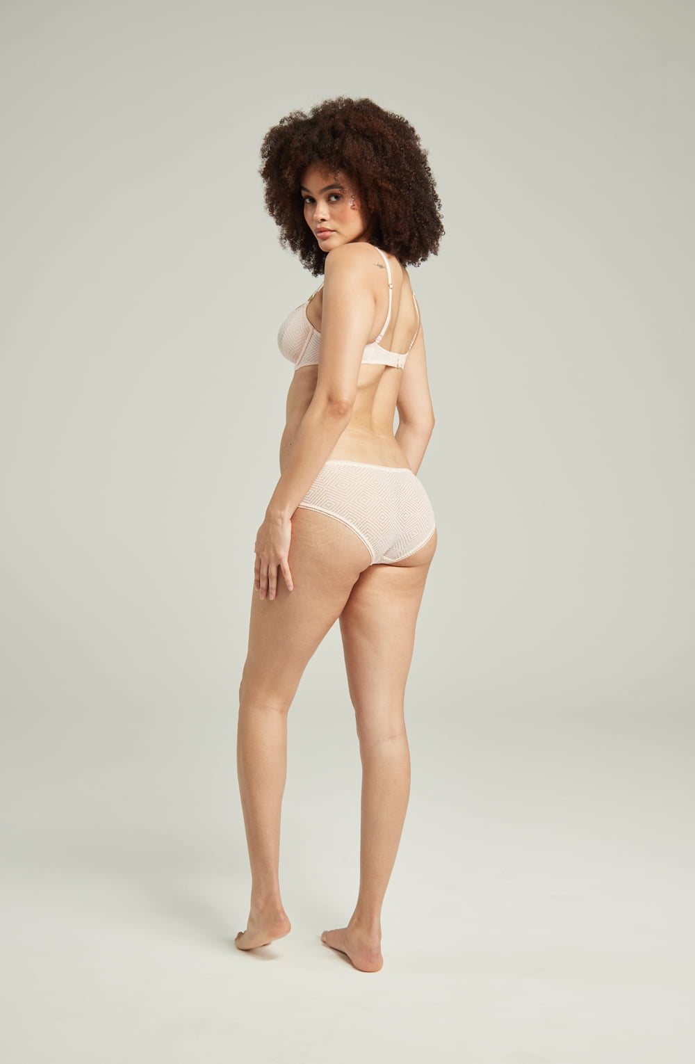 The Sheer Deco Hipster Brief Blush Pink - The Rabbit Hole Life