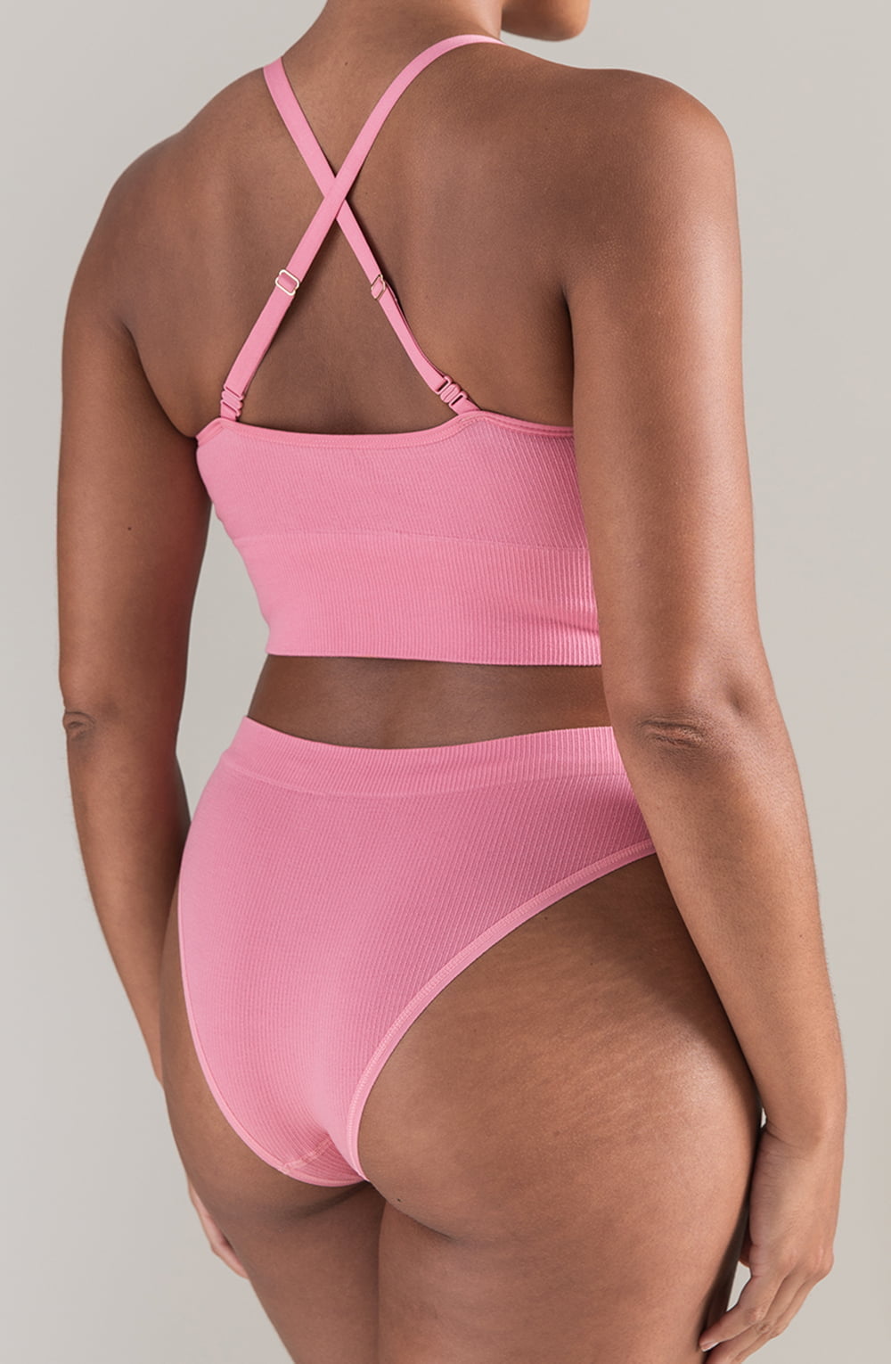 The TENCEL™ High Leg Brief Rose Pink - The Rabbit Hole Life