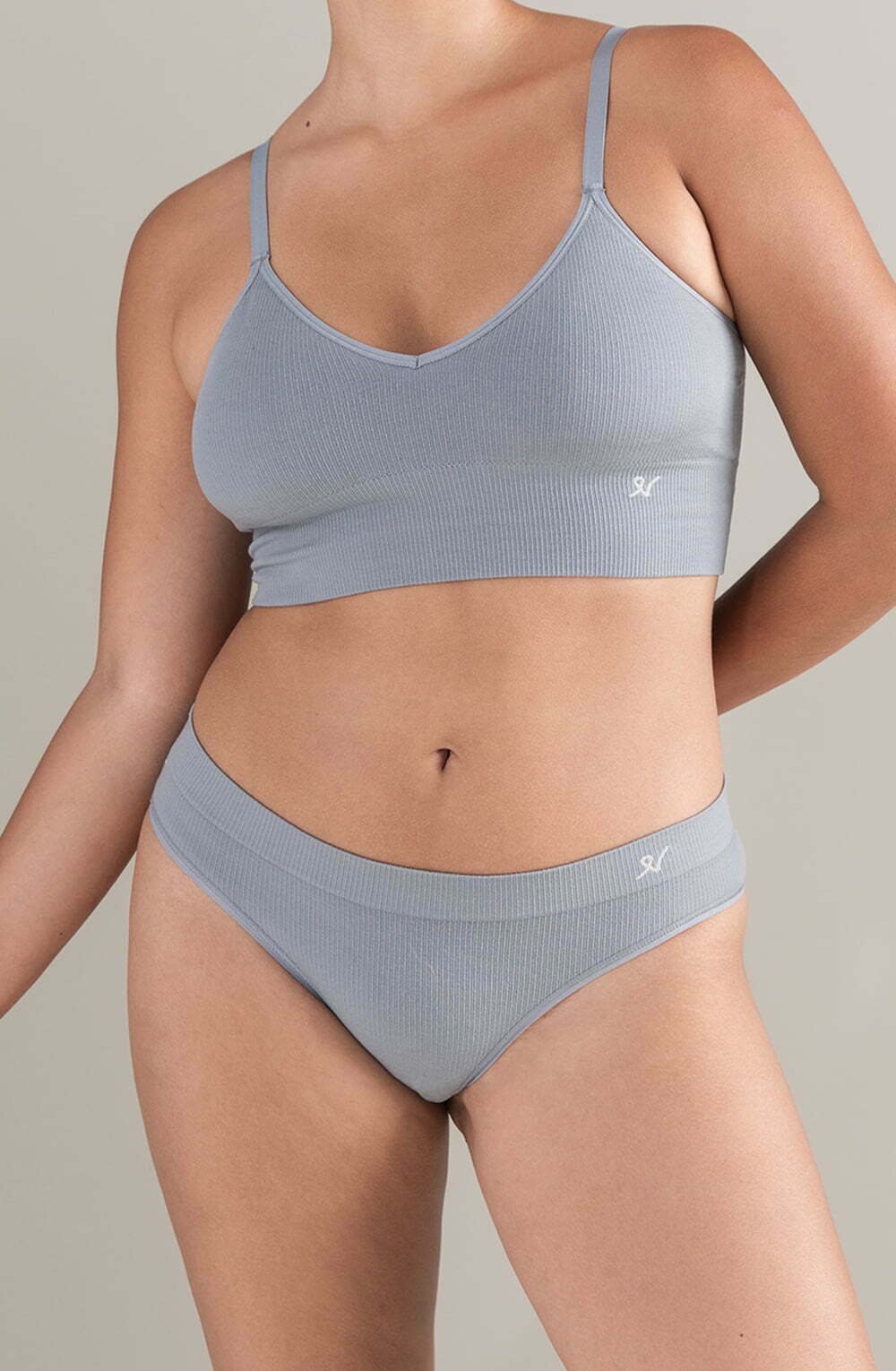 The TENCEL™ High Leg Brief Storm Grey - The Rabbit Hole Life