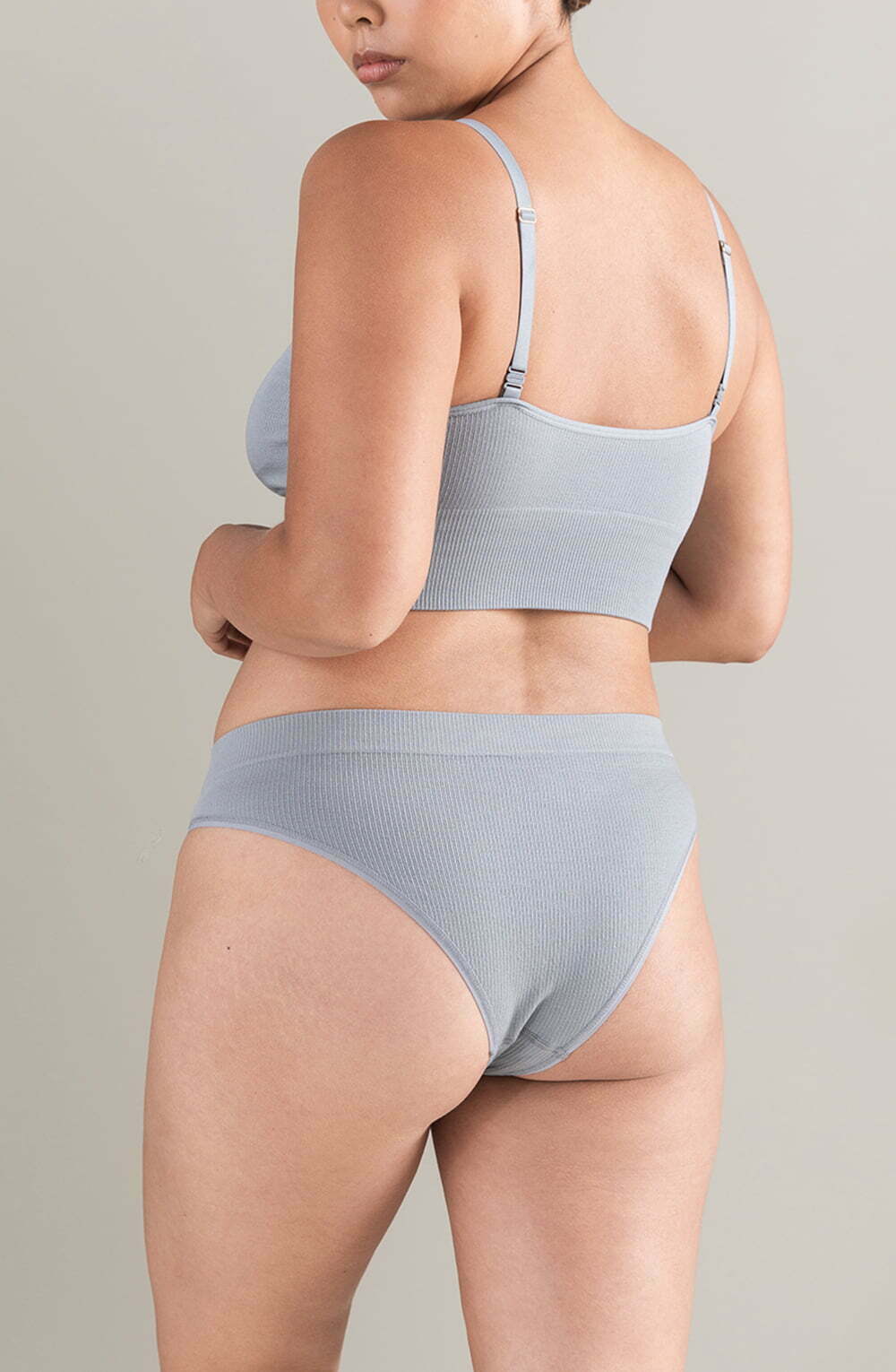 The TENCEL™ High Leg Brief Storm Grey - The Rabbit Hole Life