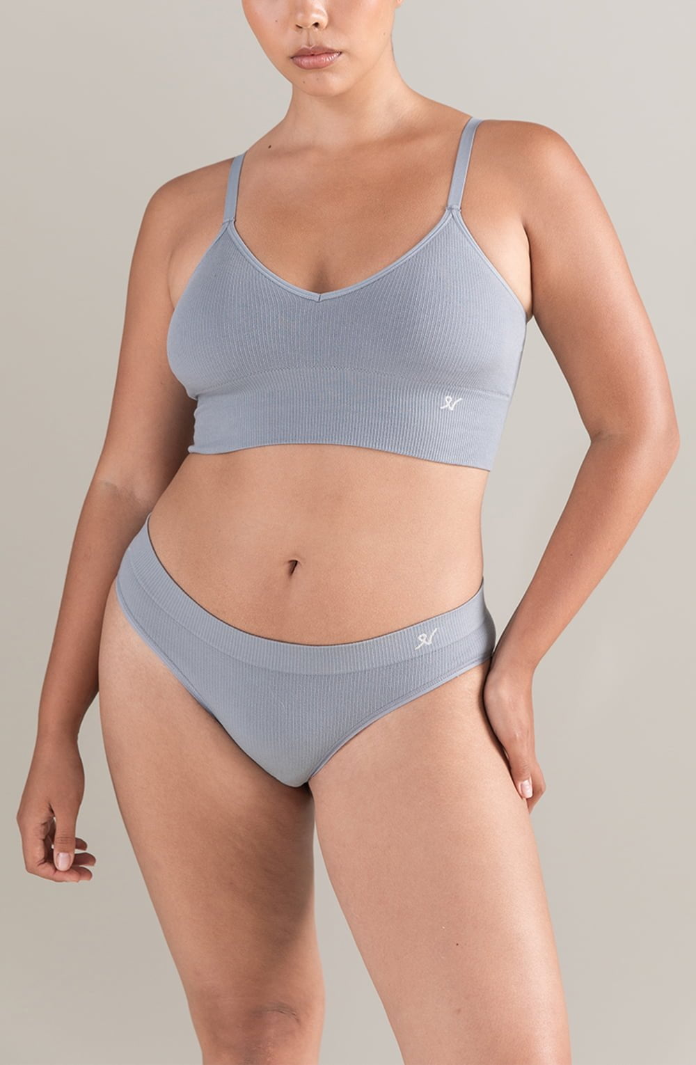 The TENCEL™ High Leg Brief Storm Grey - The Rabbit Hole Life