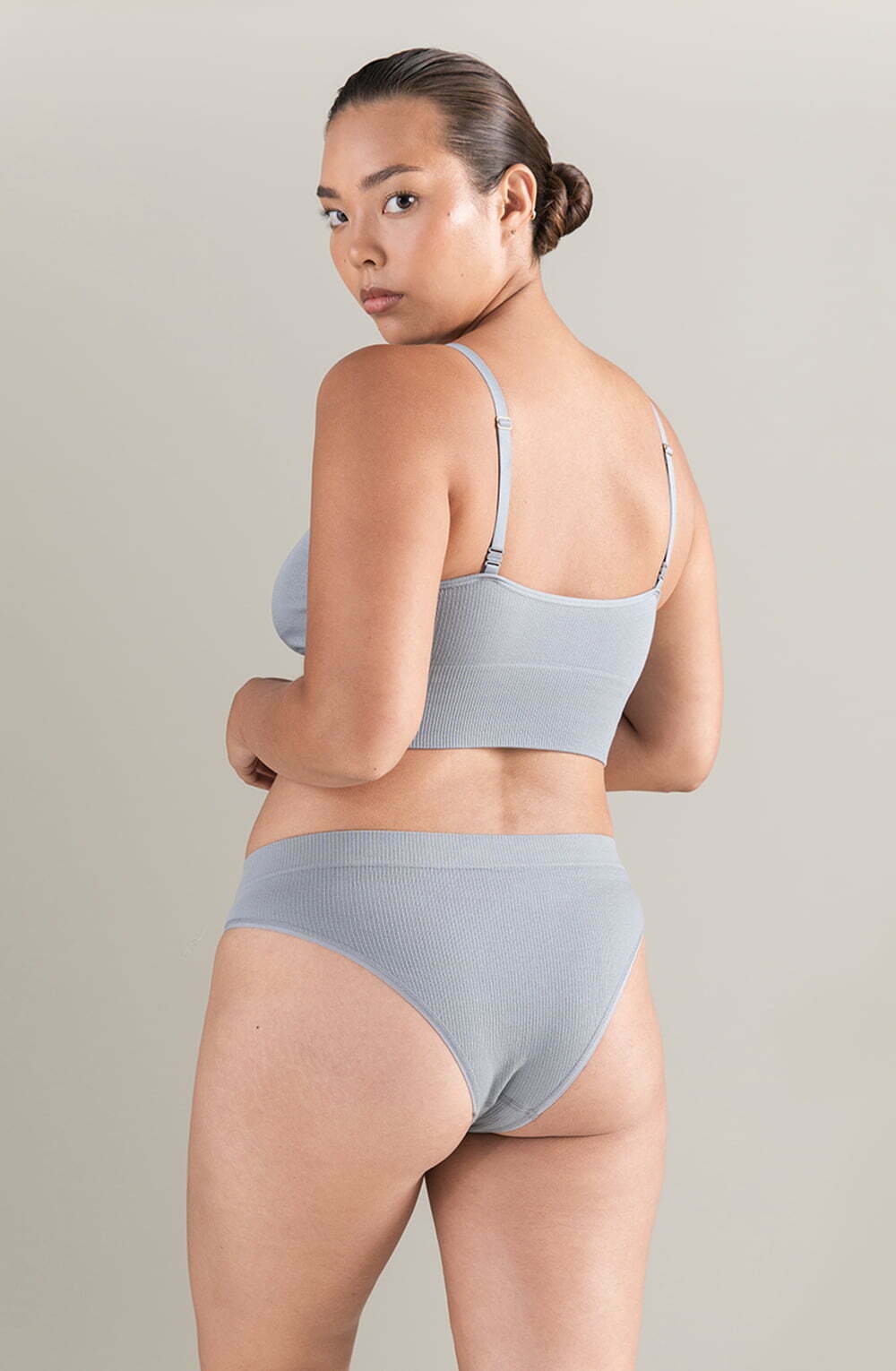 The TENCEL™ High Leg Brief Storm Grey - The Rabbit Hole Life