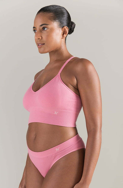 The TENCEL™ Seamless Bralette Rose Pink - The Rabbit Hole Life