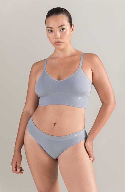 The TENCEL™ Seamless Bralette Storm Grey - The Rabbit Hole Life