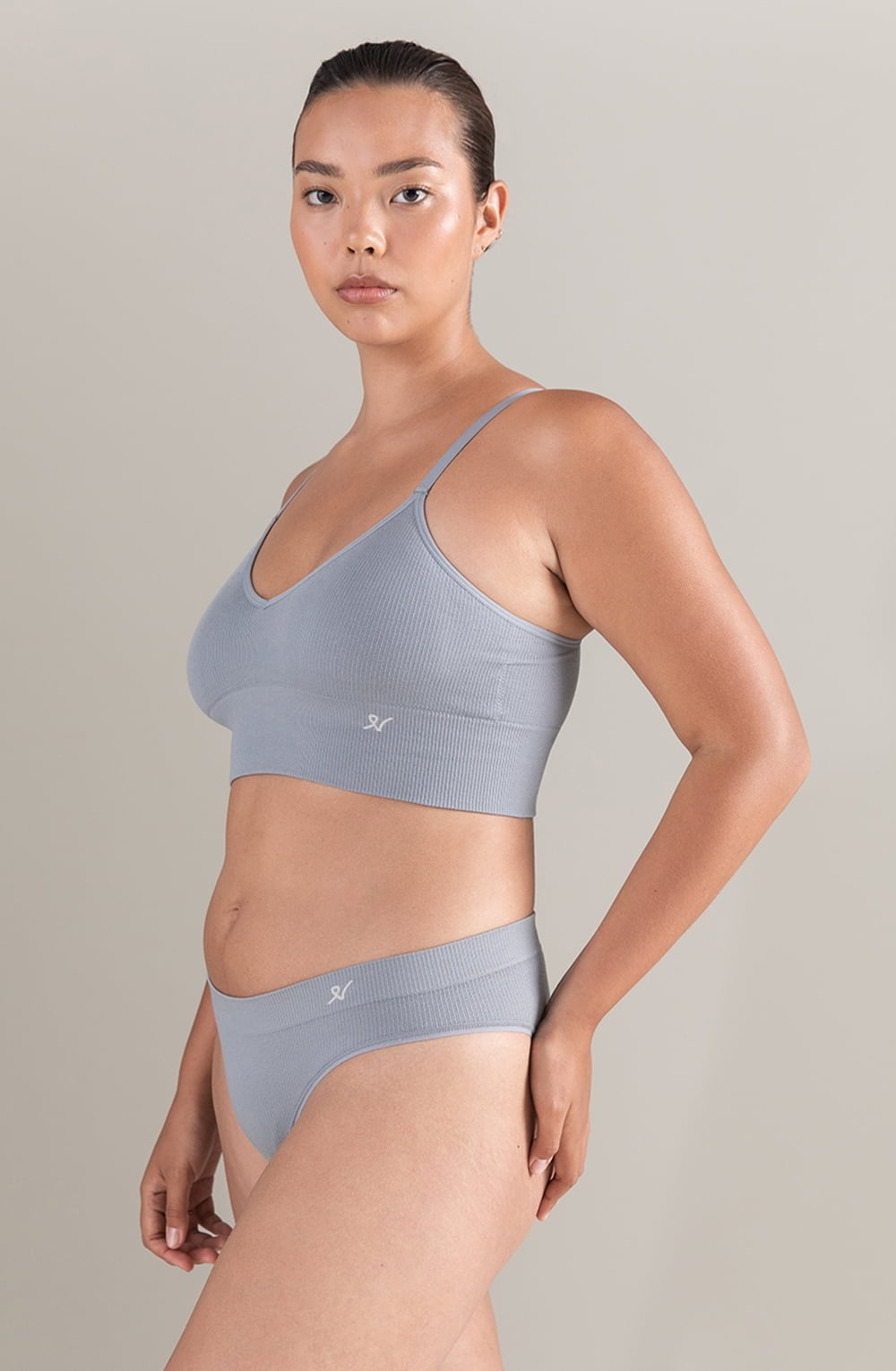 The TENCEL™ Seamless Bralette Storm Grey - The Rabbit Hole Life