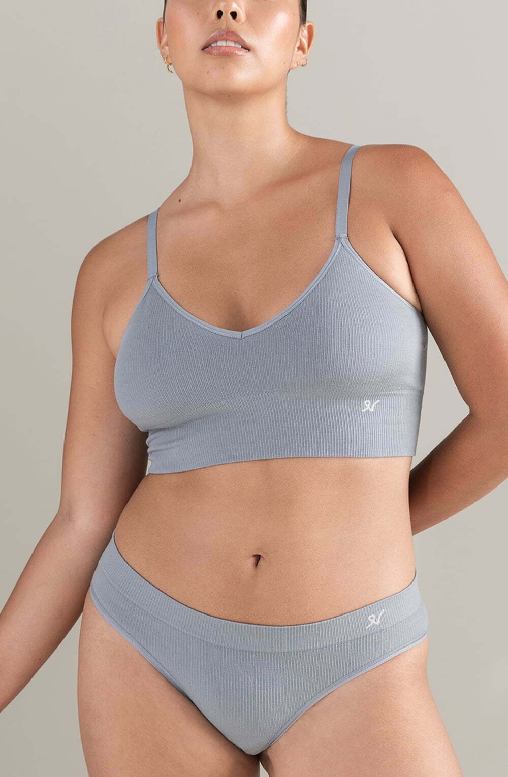 The TENCEL™ Seamless Bralette Storm Grey - The Rabbit Hole Life