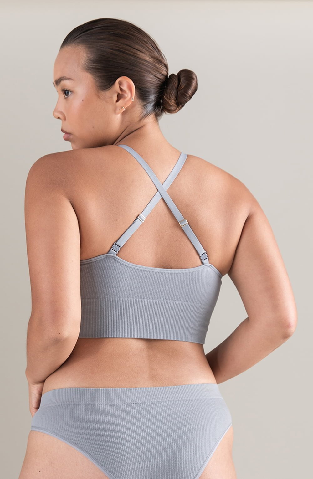 The TENCEL™ Seamless Bralette Storm Grey - The Rabbit Hole Life