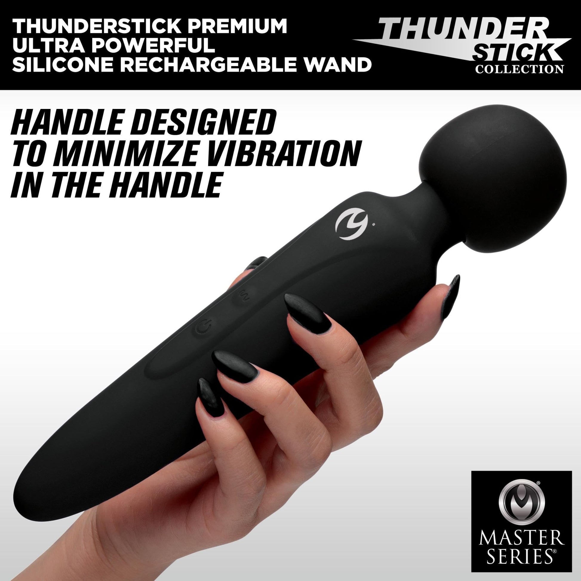 Thunderstick Premium Ultra Powerful Silicone Rechargeable Wand - vibesextoys - The Rabbit Hole Life