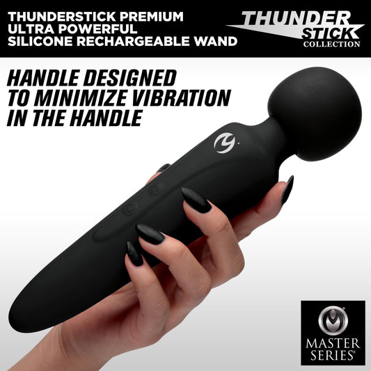 Thunderstick Premium Ultra Powerful Silicone Rechargeable Wand - vibesextoys - The Rabbit Hole Life