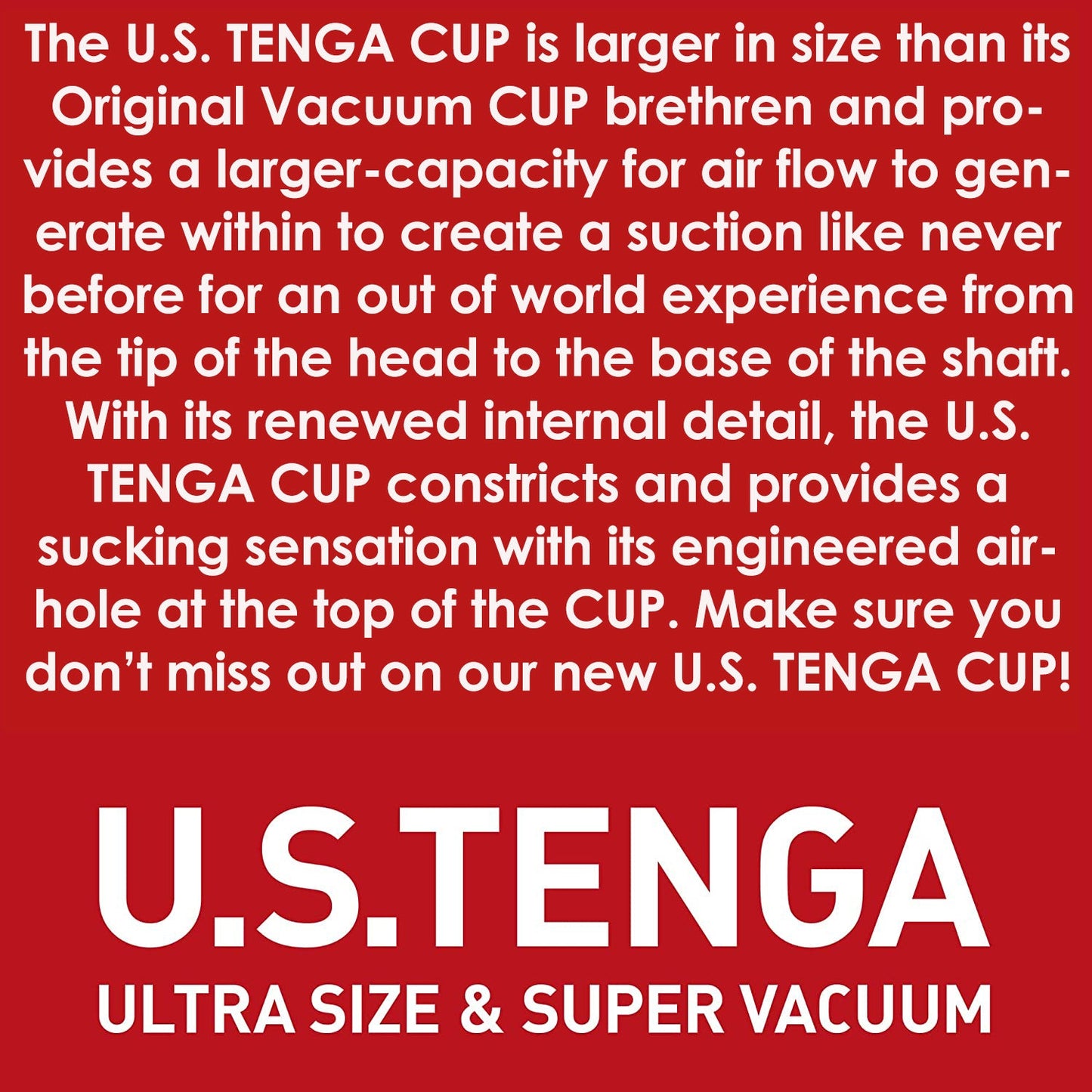 TENGA Original Vacuum Cup U.S. - For Him - The Rabbit Hole Life