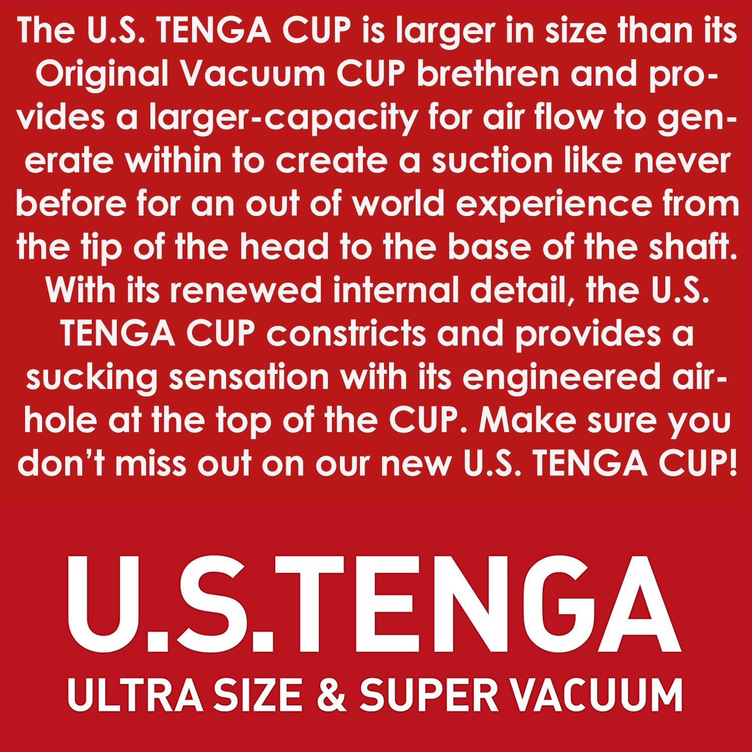 TENGA Original Vacuum Cup U.S. - For Him - The Rabbit Hole Life