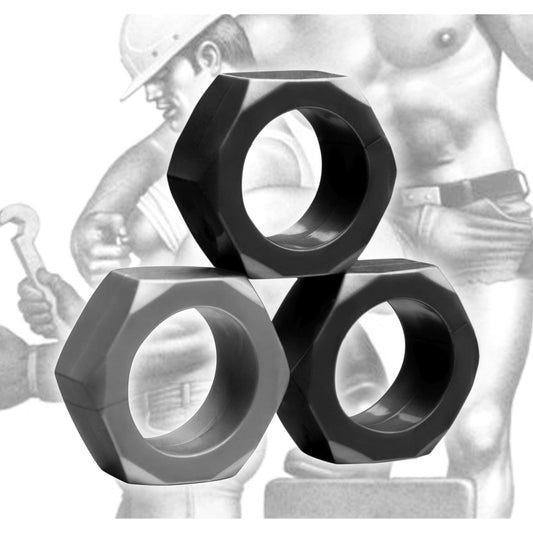 Tom of Finland 3 Piece Cock Nuts - cockrings - The Rabbit Hole Life
