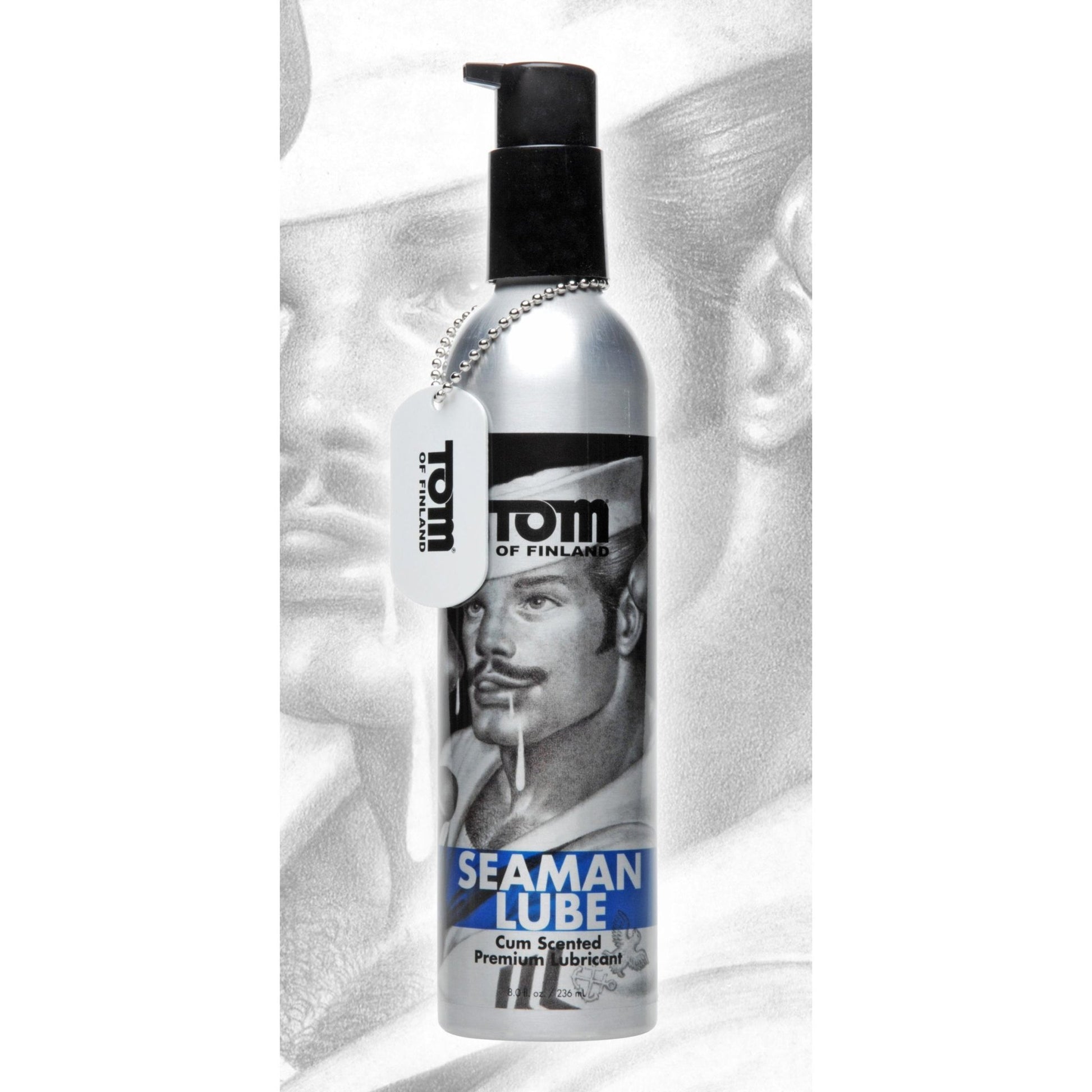 Tom of Finland Seaman Lube - 8 oz - waterbased-lube - The Rabbit Hole Life