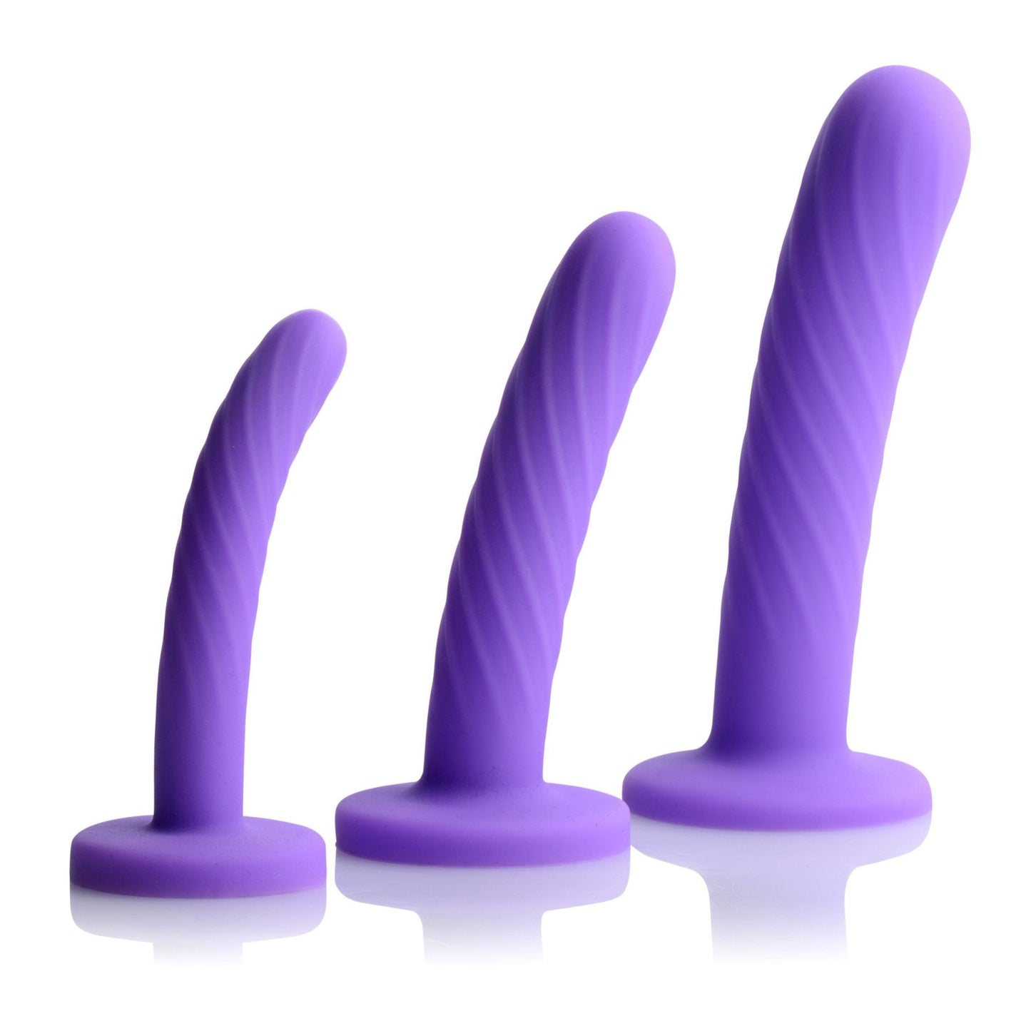 Tri-Play 3 Piece Silicone Dildo Set - Dildos - The Rabbit Hole Life