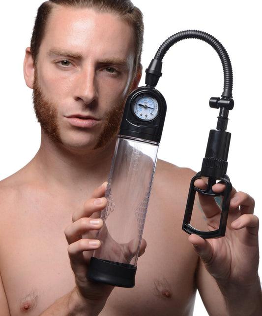 Trigger Penis Pump with Built-in Pressure Gauge - penis-pumps - The Rabbit Hole Life