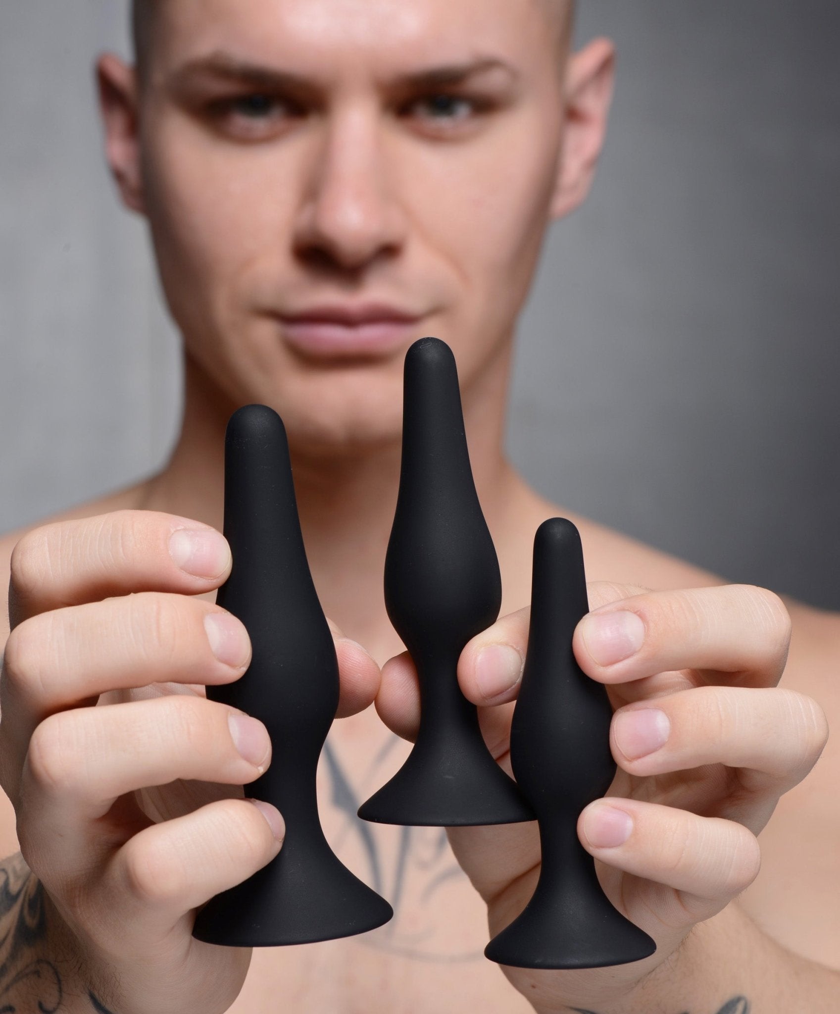 Triple Spire Tapered Silicone Anal Trainer Set - butt-plugs - The Rabbit Hole Life