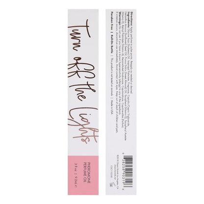 TURN OFF THE LIGHTS Perfume Oil with Pheromones - Floral - Oriental 0.3oz | 9.2mL - Lubes - The Rabbit Hole Life