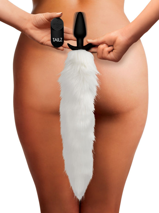 Vibrating Fox Tail Slender Anal Plug - anal-vibrators - The Rabbit Hole Life