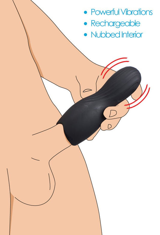 Vibrating Rechargeable Penis Pleaser - vibesextoys - The Rabbit Hole Life