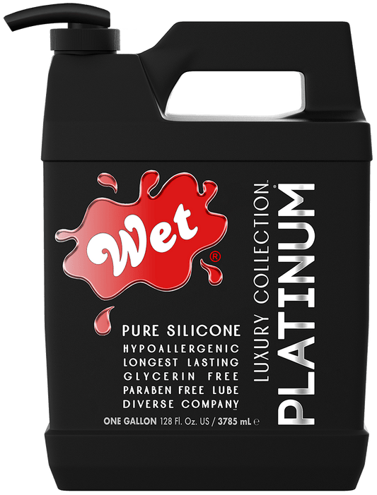 Wet Platinum Silicone Based Sex Lube Gallon - Lubes - The Rabbit Hole Life