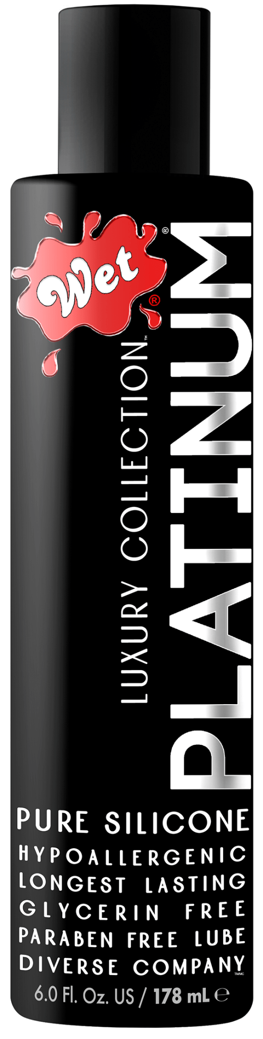 Wet® Platinum® Silicone Lubricant 6 Fl. Oz./178mL - Other - The Rabbit Hole Life