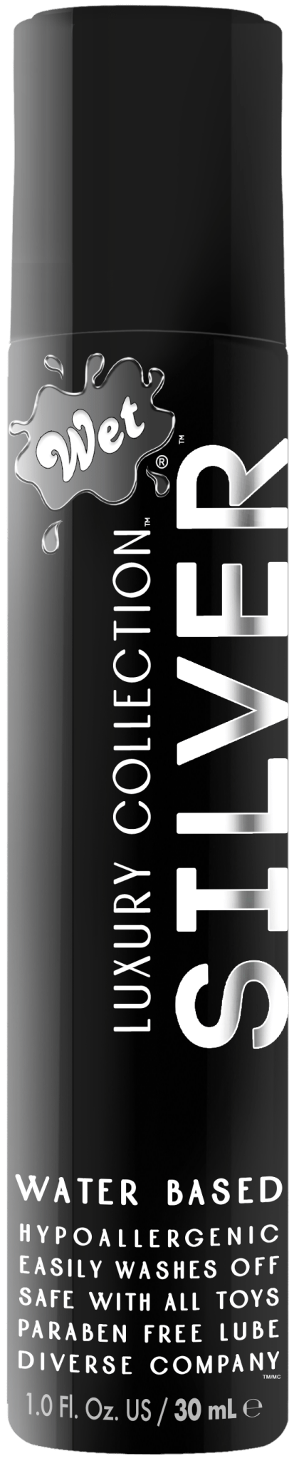 Wet® Silver Water Based 1 Fl. Oz./30mL - Lubes - The Rabbit Hole Life