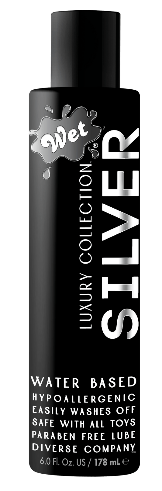 Wet® Silver Water Based 6 Fl. Oz/178mL - Lubes - The Rabbit Hole Life