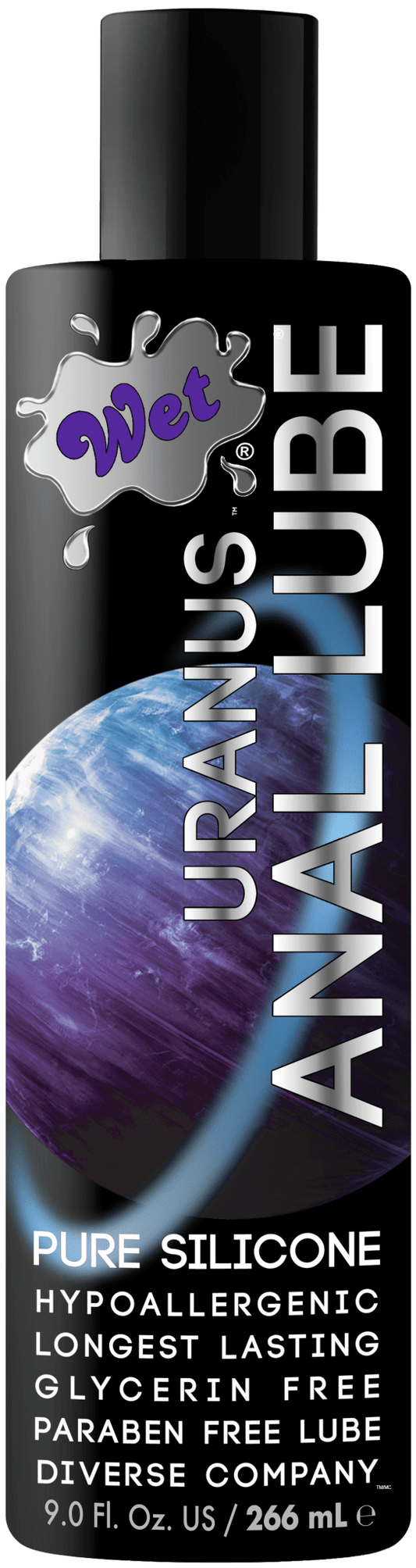 Wet Uranus Silicone Based Anal Sex Lube 9 Ounce - Lubes - The Rabbit Hole Life