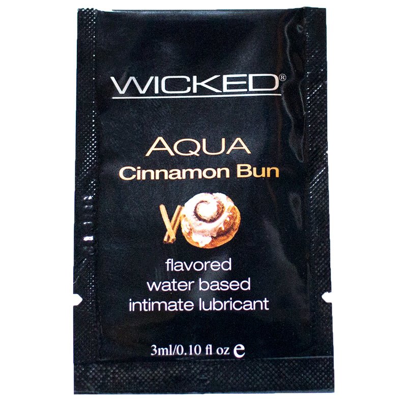 Wicked Aqua Cinnamon Bun Sachet 0.10 oz - Lubes - The Rabbit Hole Life