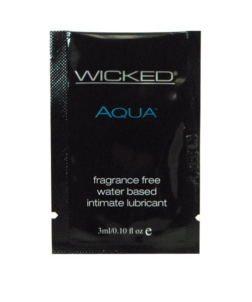 Wicked Aqua Lube Sachet 0.10 oz - Lubes - The Rabbit Hole Life