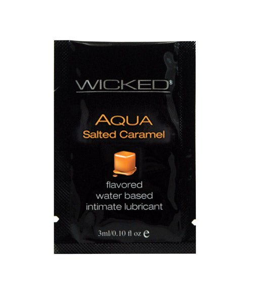 Wicked Aqua Salted Caramel Sachet 0.10 oz - Lubes - The Rabbit Hole Life